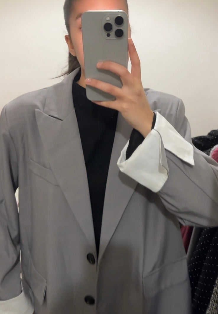 Blazer Oversize Gris